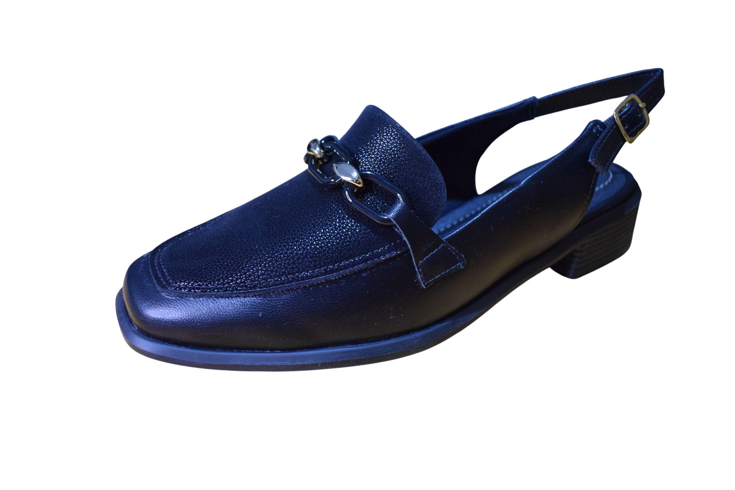 Tmavomodré slingback sandále - PICCADILLY