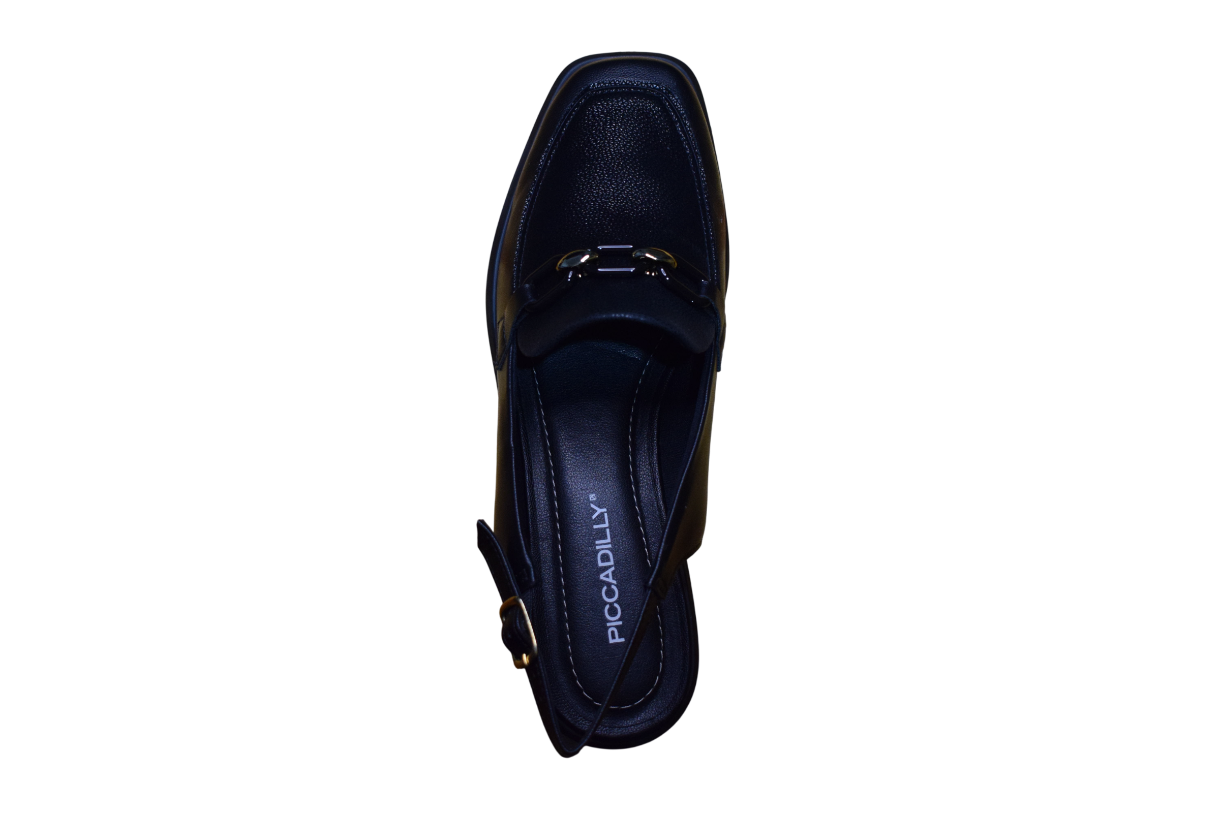 Tmavomodré slingback sandále - PICCADILLY