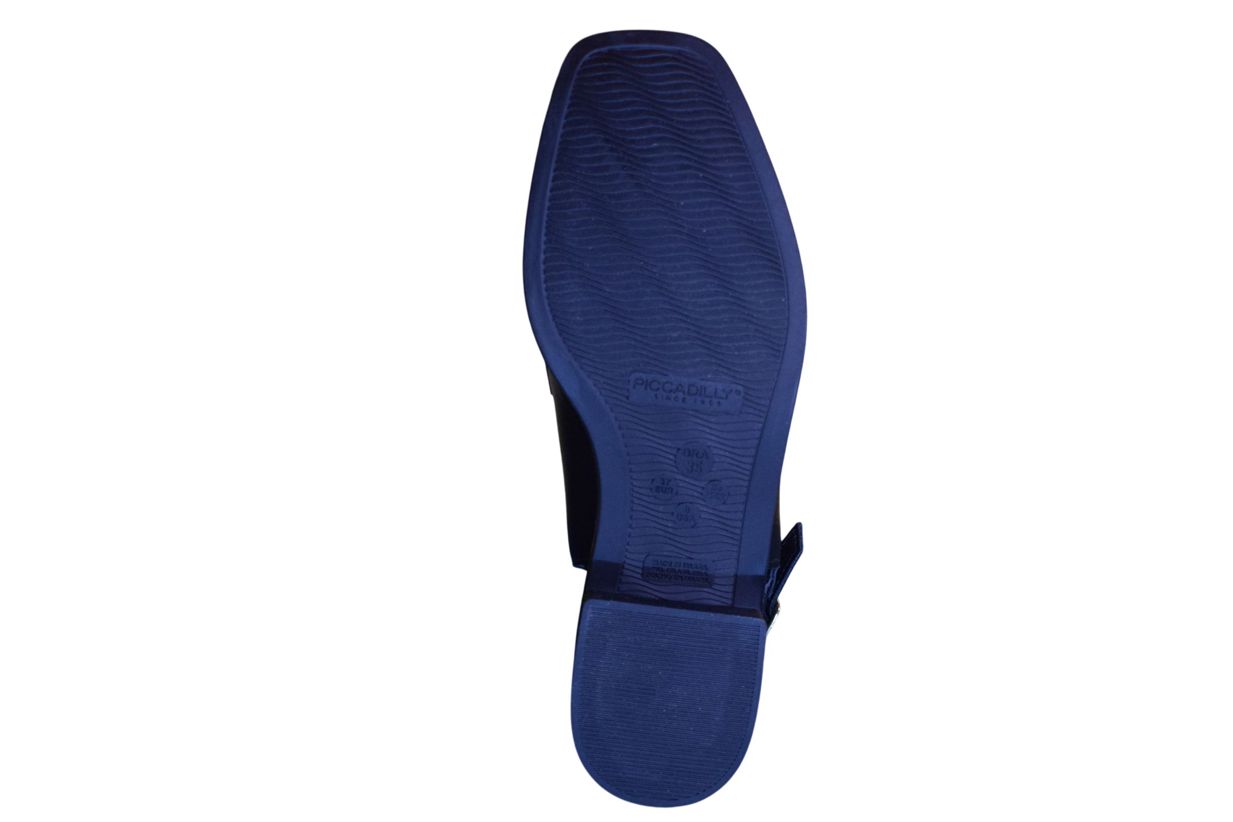 Tmavomodré slingback sandále - PICCADILLY