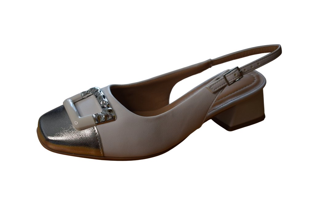 Bežové slingback sandále - PICCADILLY