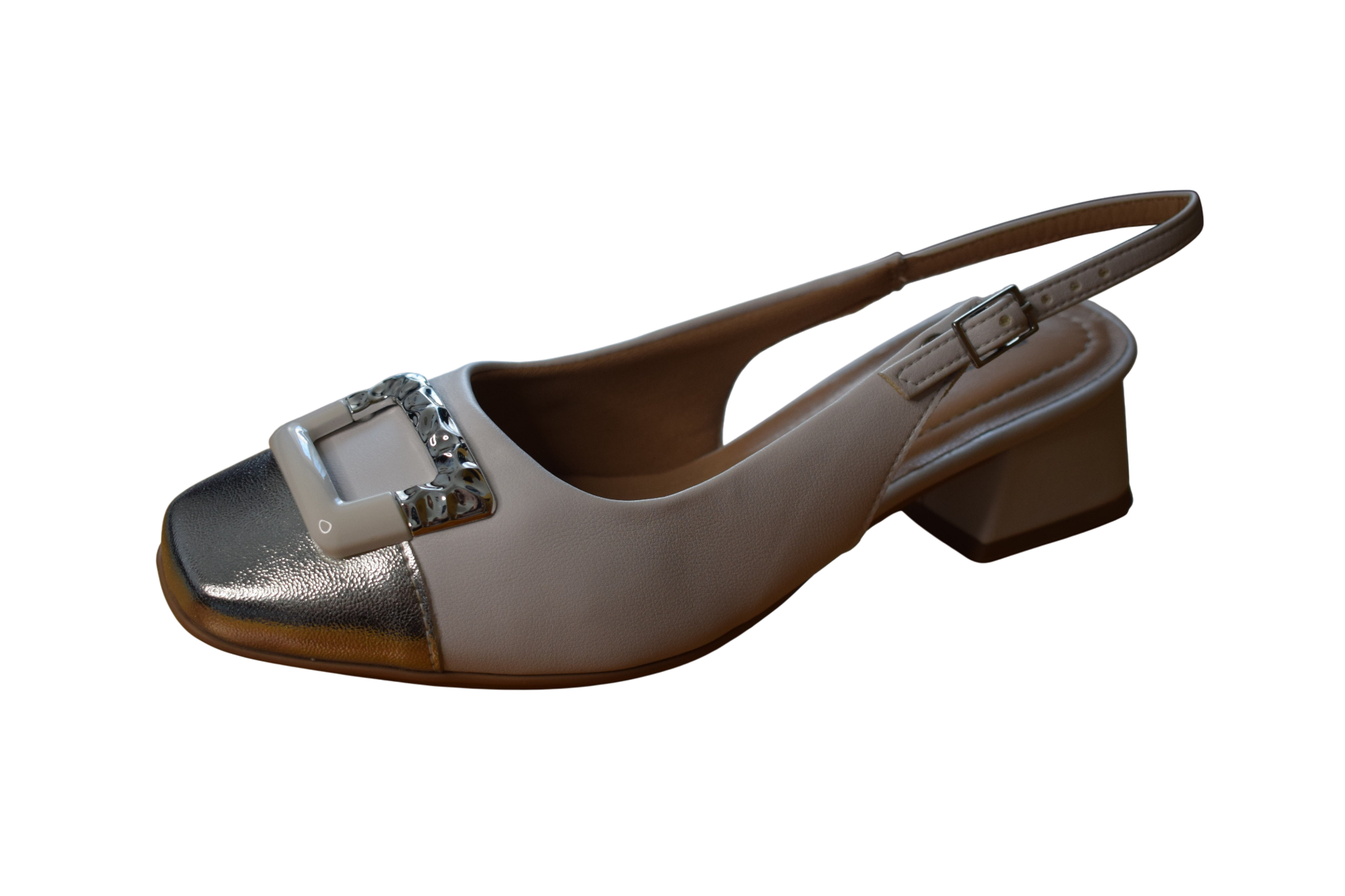Bežové slingback sandále - PICCADILLY