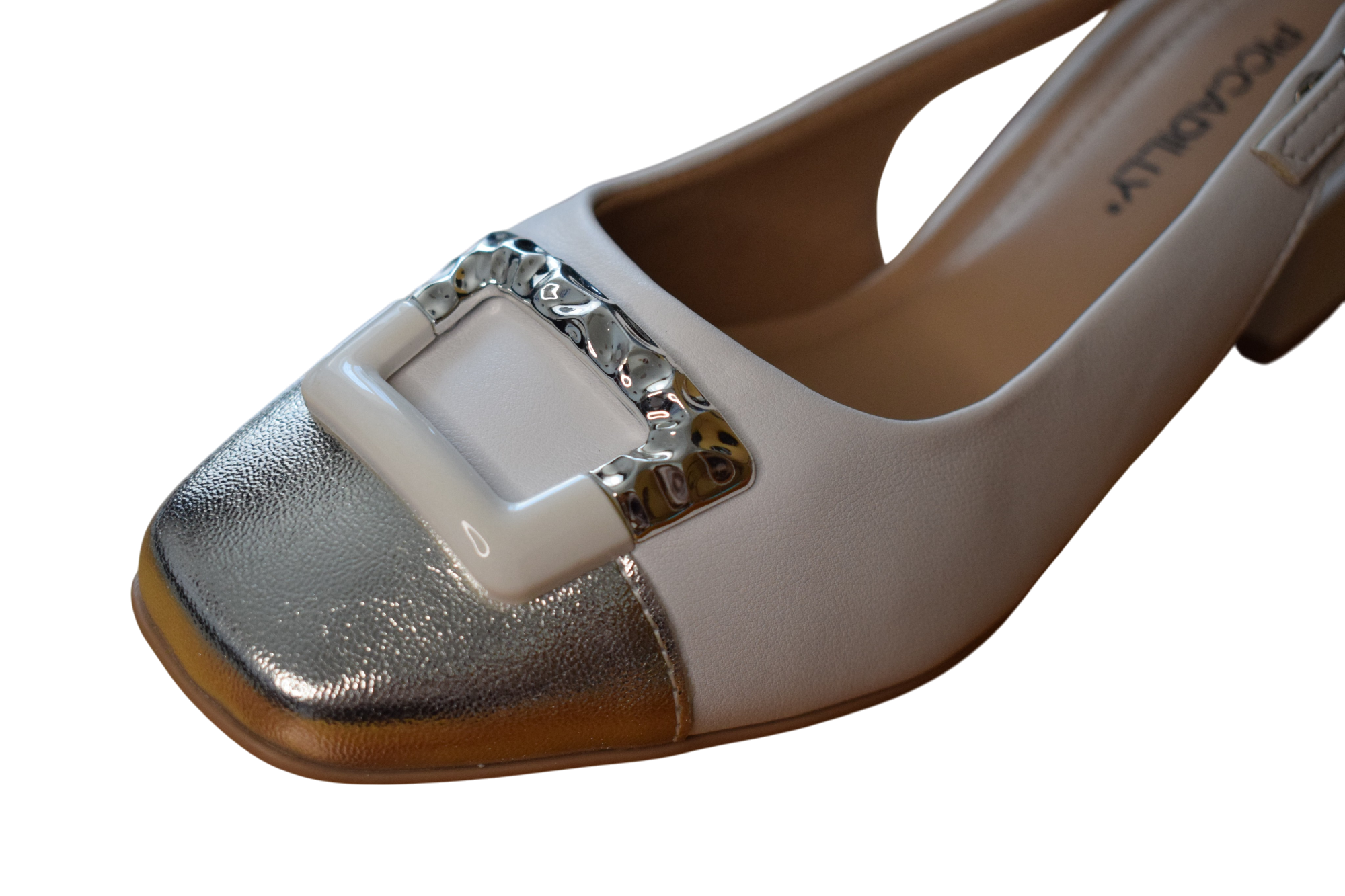 Bežové slingback sandále - PICCADILLY