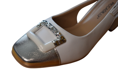 Bežové slingback sandále - PICCADILLY