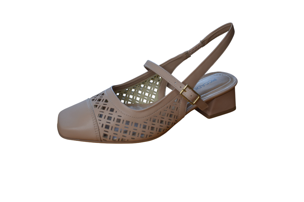 Nude slingback sandále - PICCADILLY