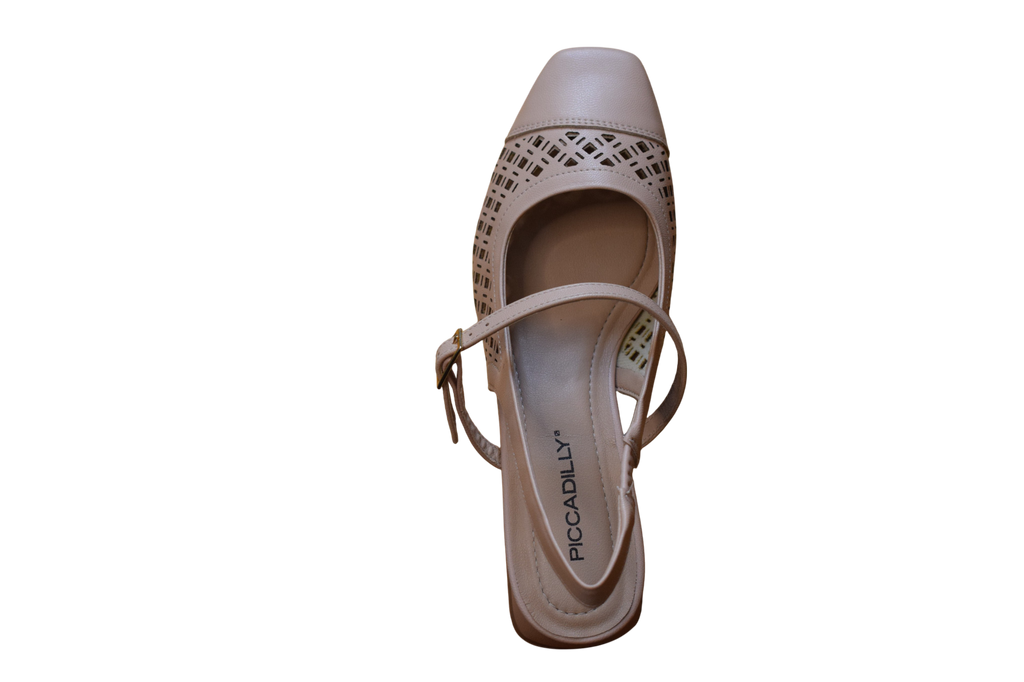 Nude slingback sandále - PICCADILLY