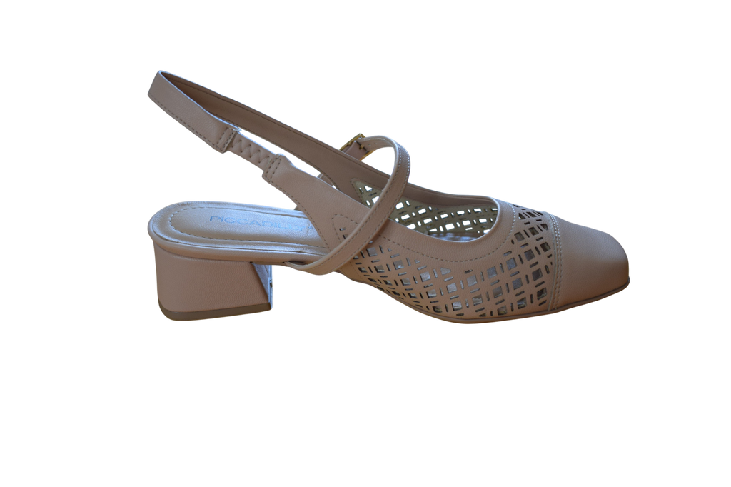 Nude slingback sandále - PICCADILLY
