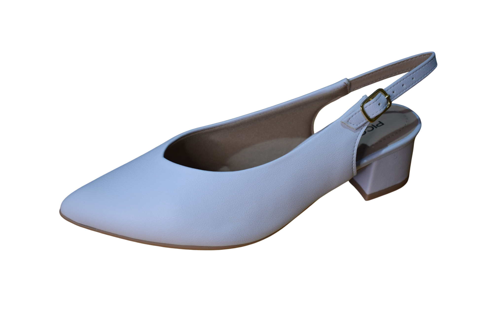 Biele slingback sandále - PICCADILLY