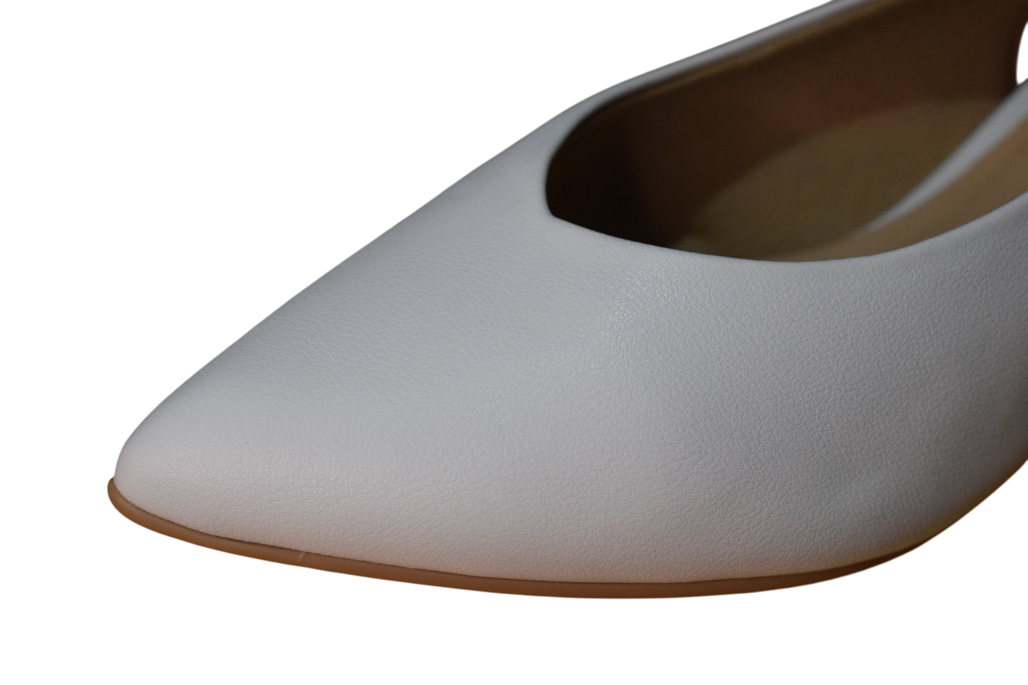 Biele slingback sandále - PICCADILLY
