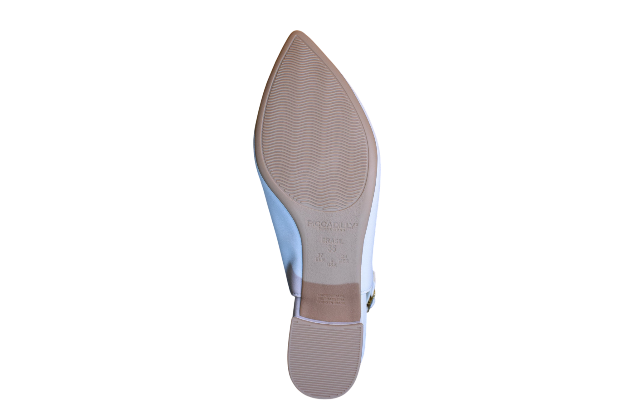 Biele slingback sandále - PICCADILLY