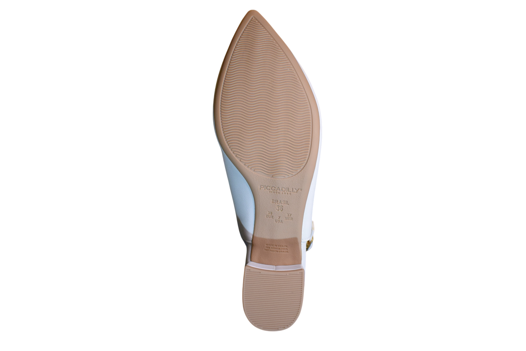 Biele slingback sandále - PICCADILLY