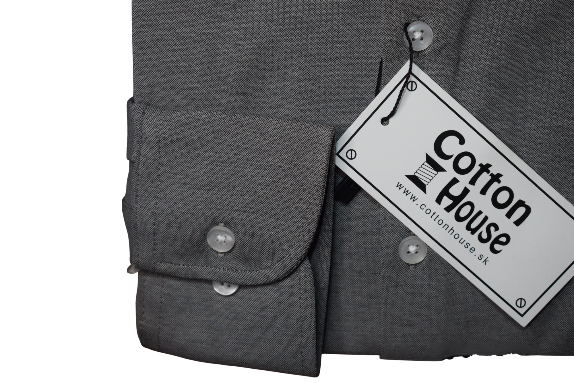 Cotton House – sivá funkčná košeľa