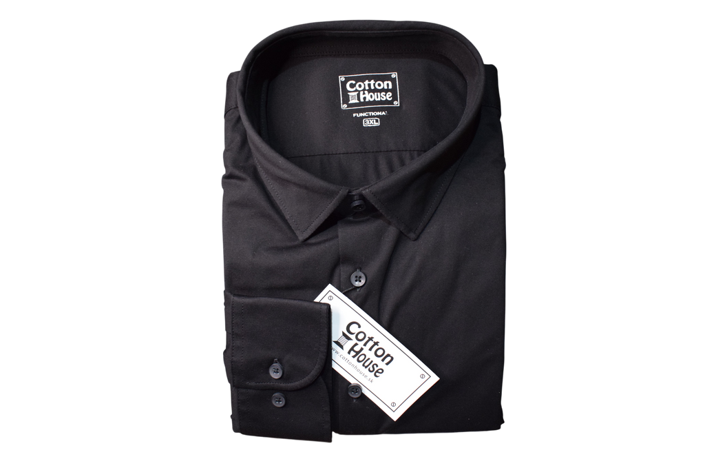 Cotton House – čierna funkčná košeľa