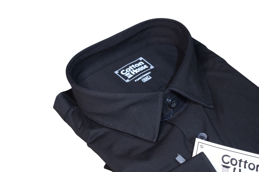 Cotton House – čierna funkčná košeľa