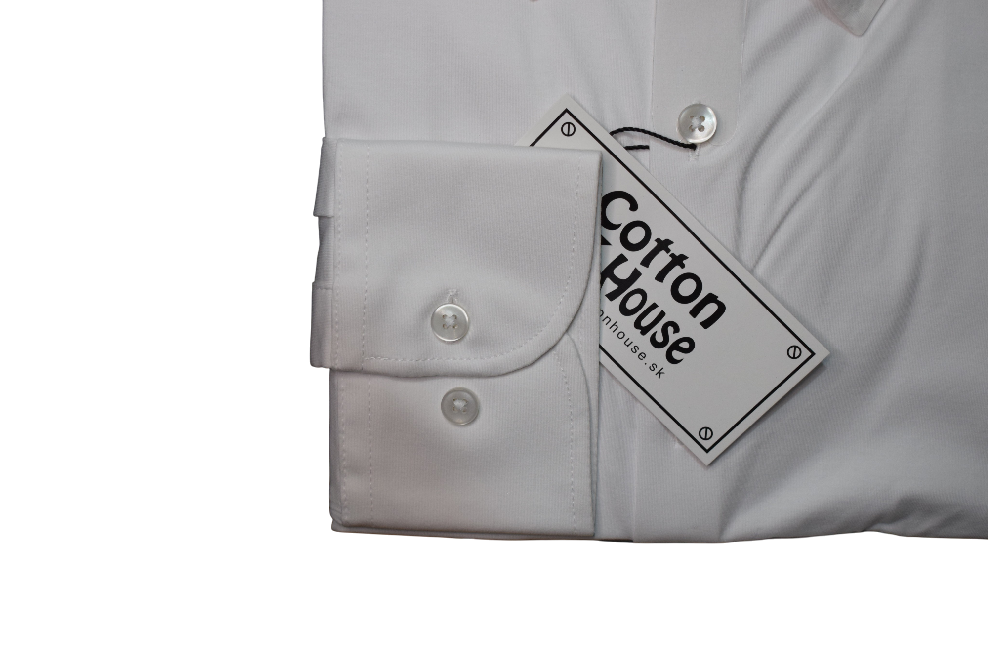 Cotton House – biela funkčná košeľa