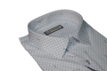 Camminare – biela regular fit košeľa s geometrickým vzorom